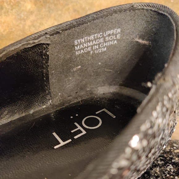 Pointed Toe Chunky Glitter Sparkle Flats - Picture 8 of 9